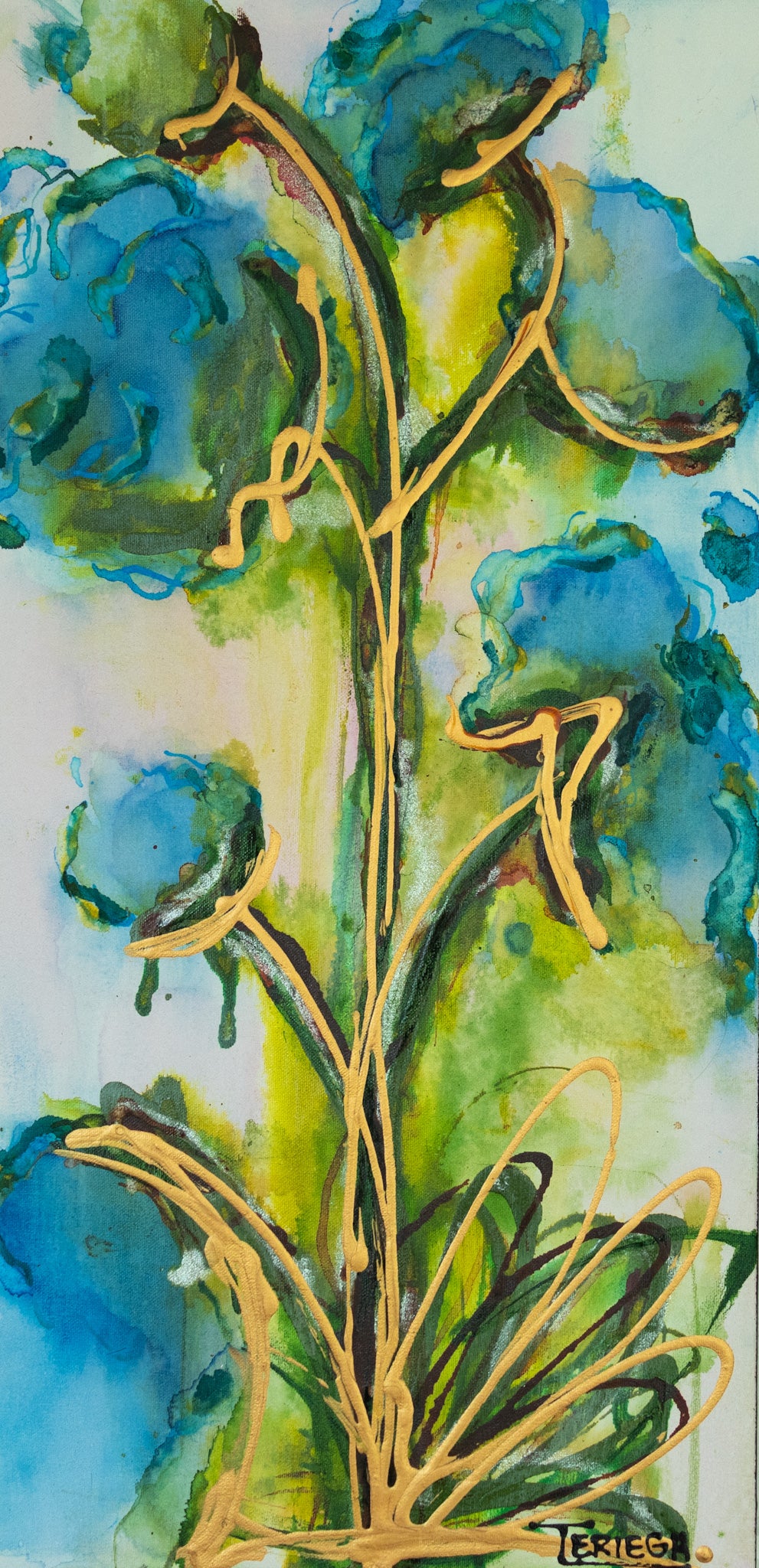 Sing Three - Original Painting - 24" x 12"