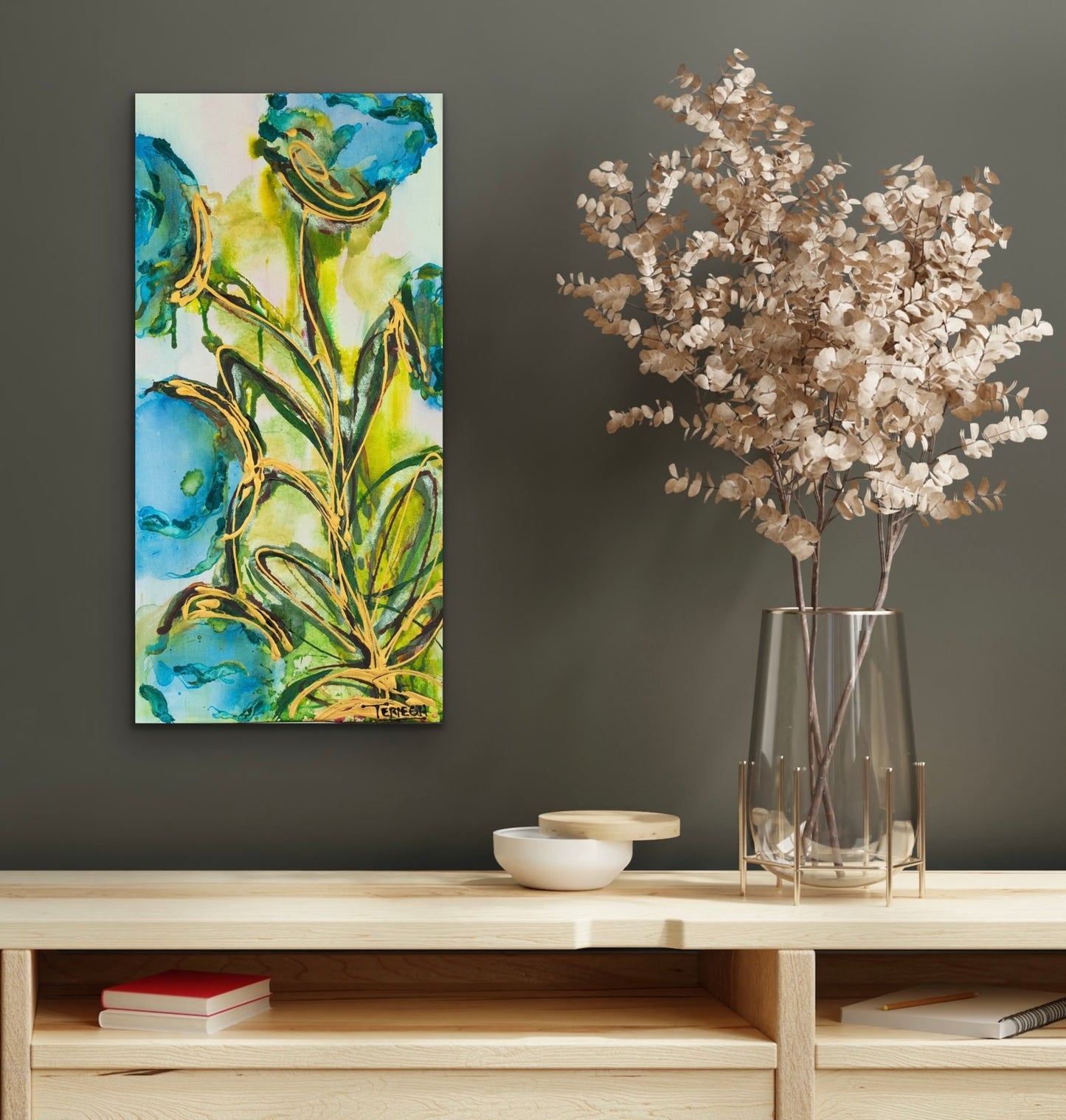 Sing One - Original Painting - 24" x 12"