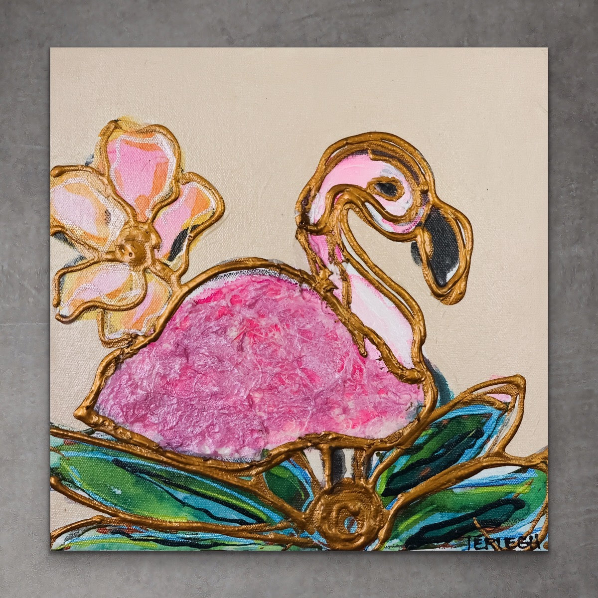 Flamdiva - Original Painting - 12" x 12"