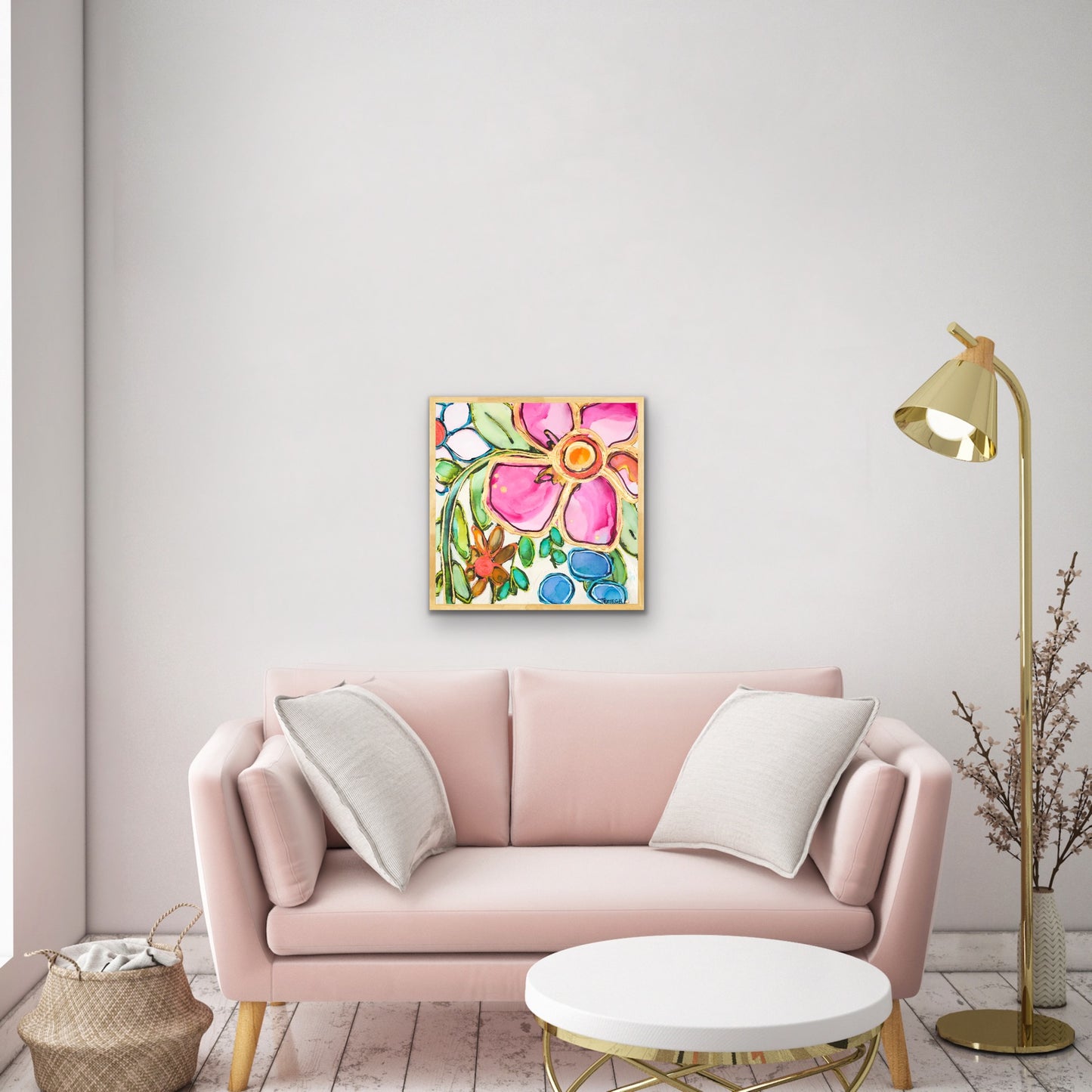 Both Feet In - Original Painting - 20" x 20"