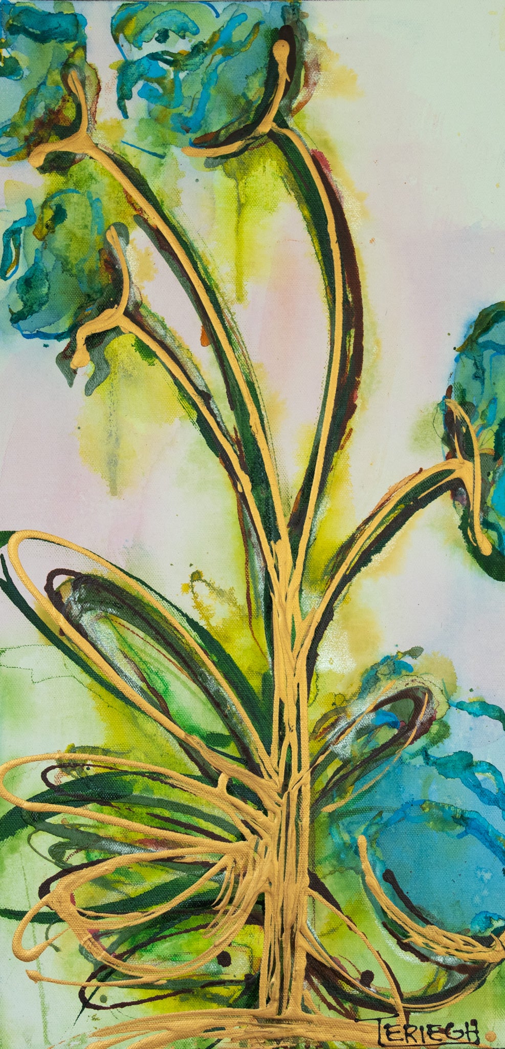 Sing Two - Original Painting - 24" x 12"
