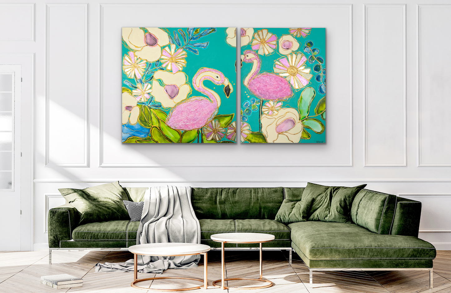 Love Birds - Original Painting - 48" x 84”