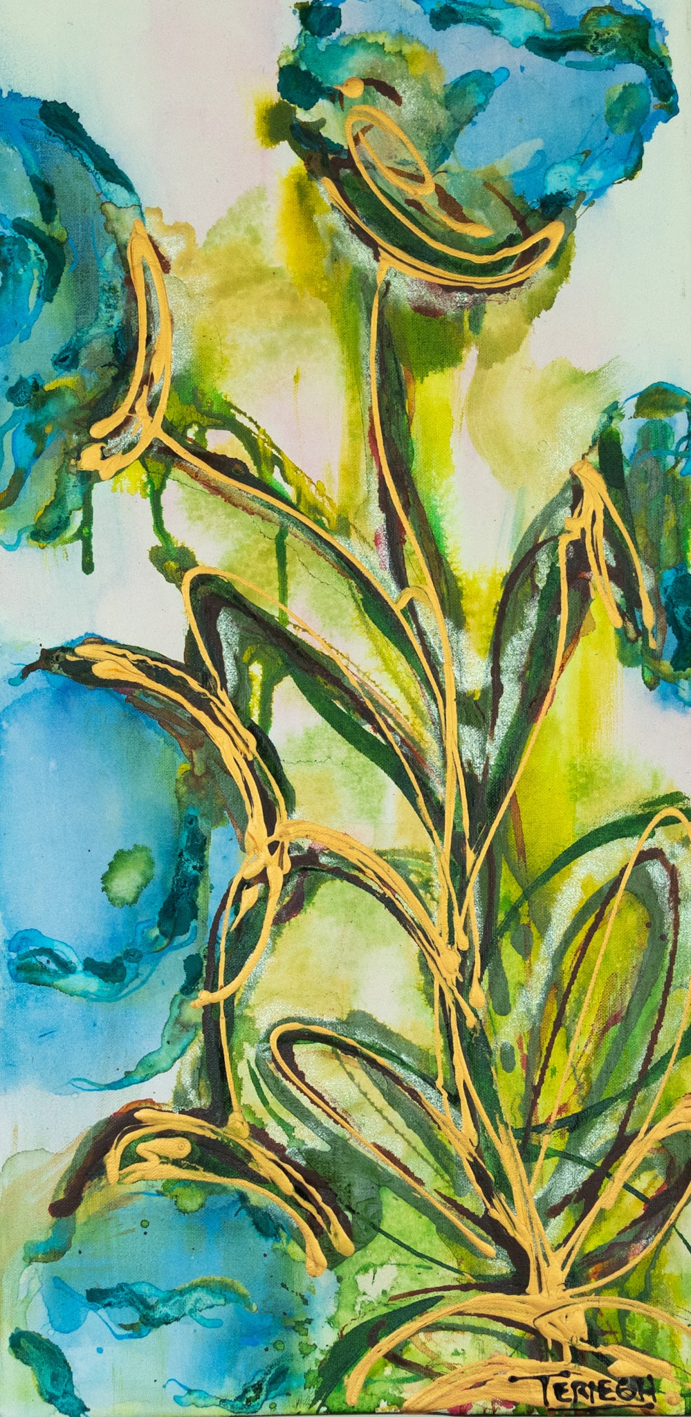 Sing One - Original Painting - 24" x 12"