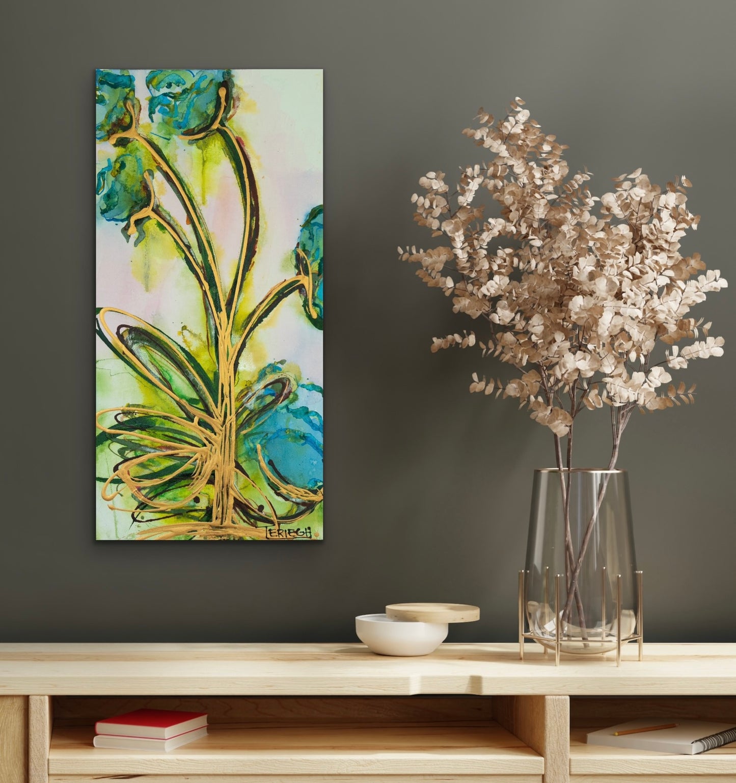 Sing Two - Original Painting - 24" x 12"