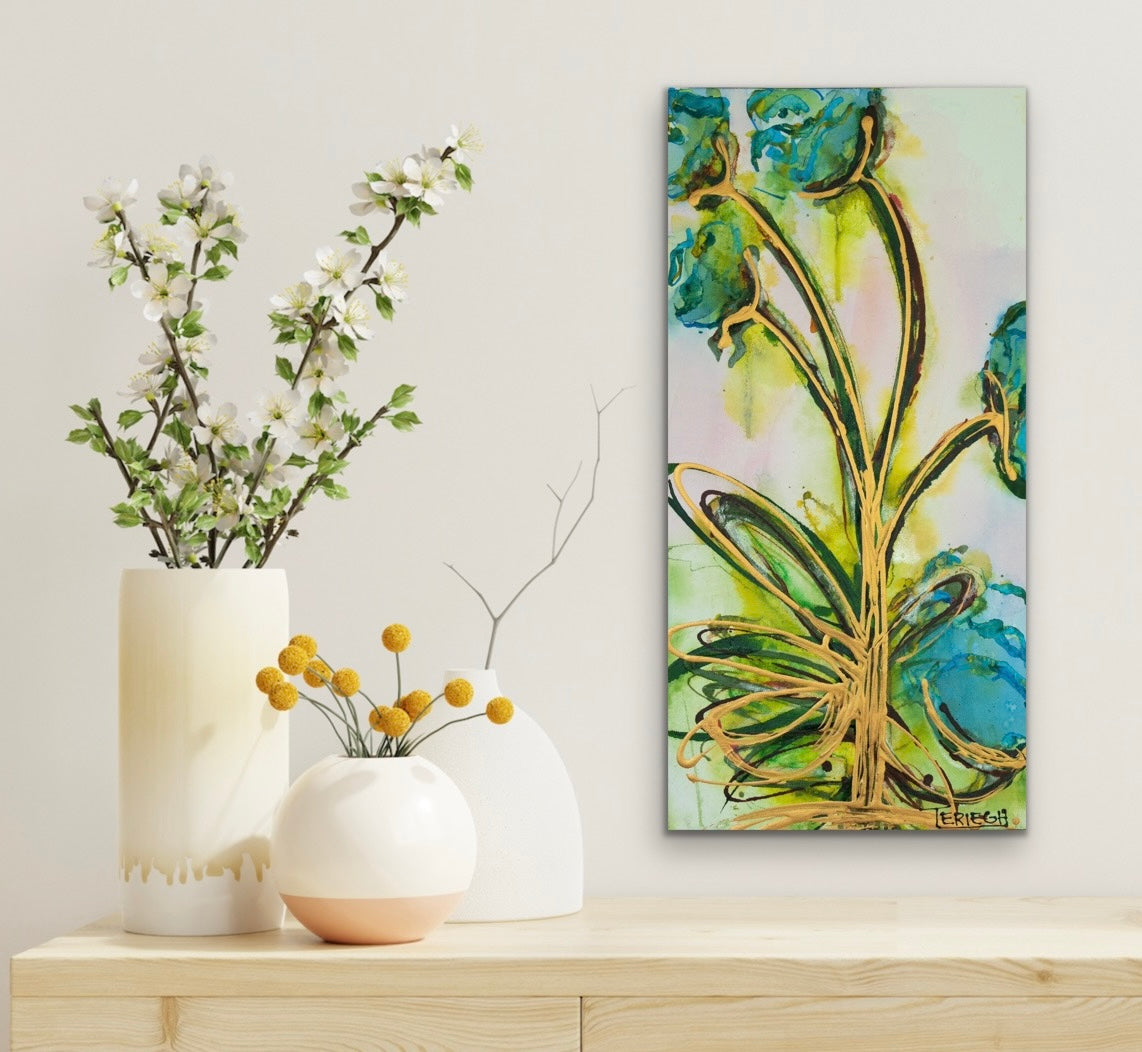 Sing Two - Original Painting - 24" x 12"