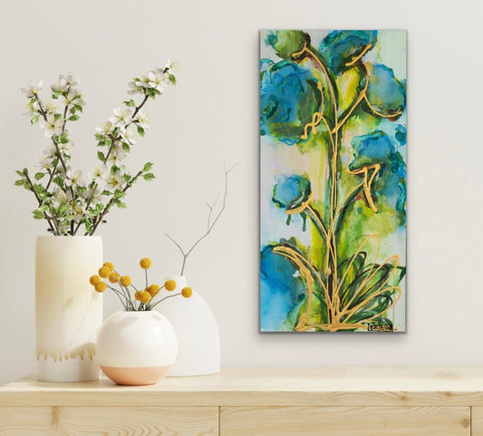 Sing Three - Original Painting - 24" x 12"