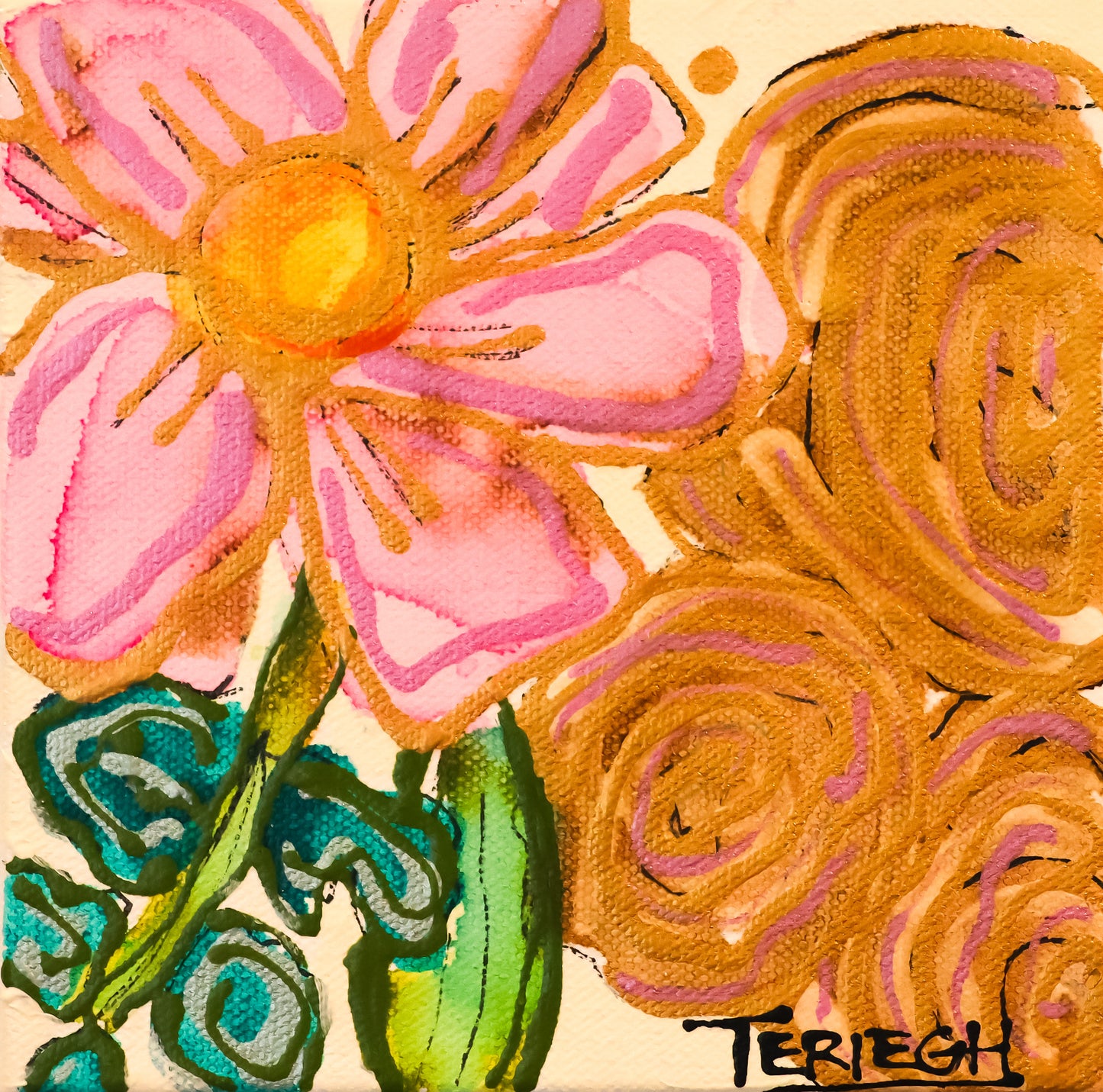 25F11 - Original Painting - 6" x 6"