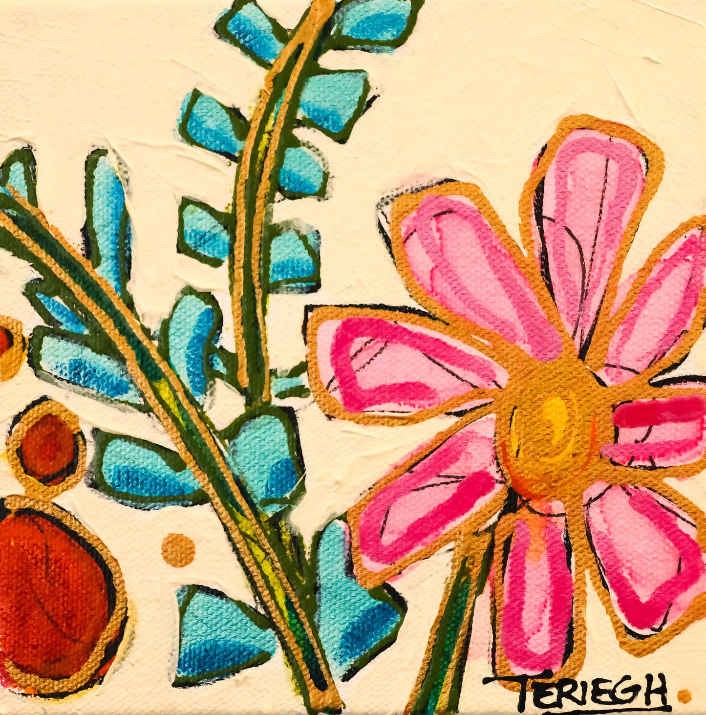 25F5 - Original Painting - 6" x 6"