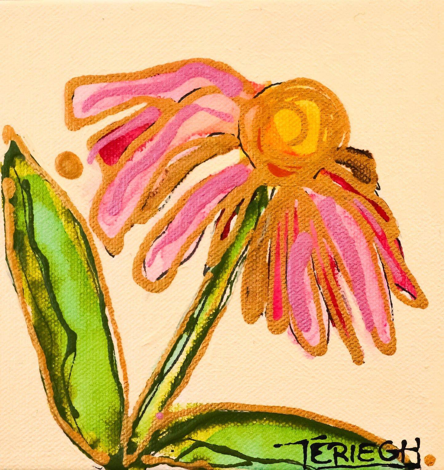 25F4 - Original Painting - 6" x 6"