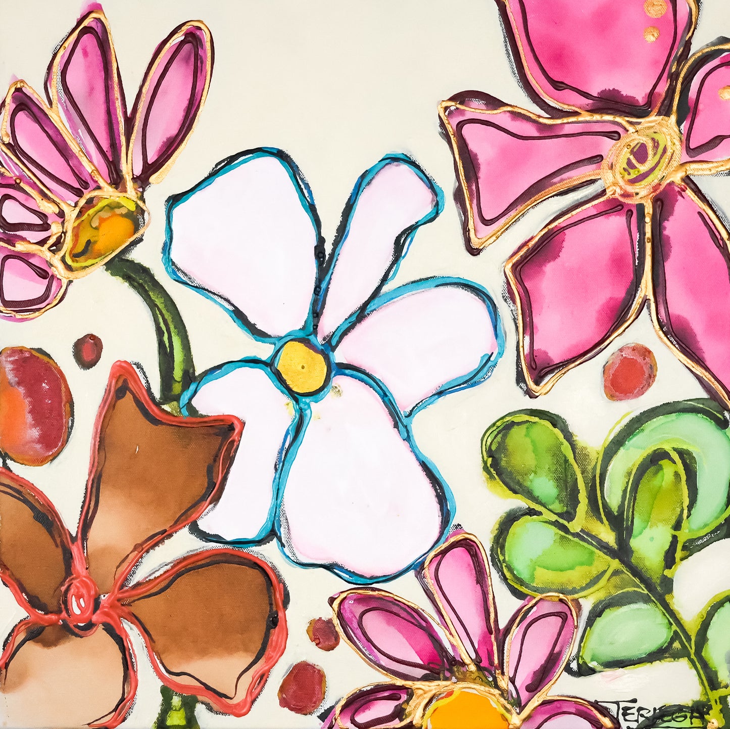 Butterflies - Original Painting - 20" x 20"