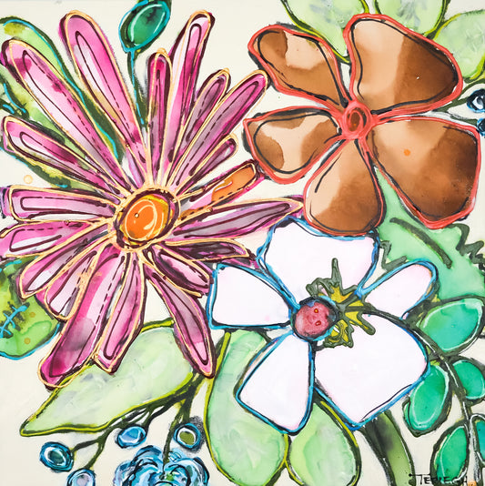 Falling Into You - Original Painting - 24" x 24"