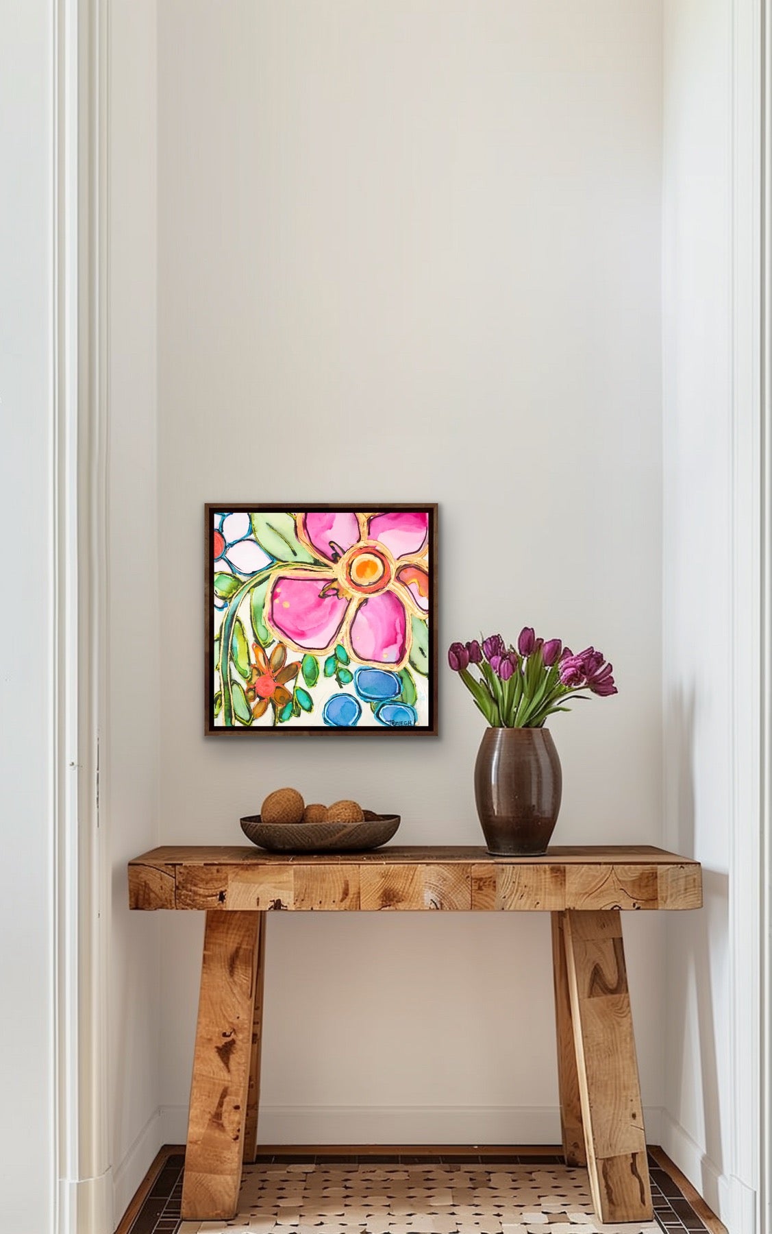 Both Feet In - Original Painting - 20" x 20"