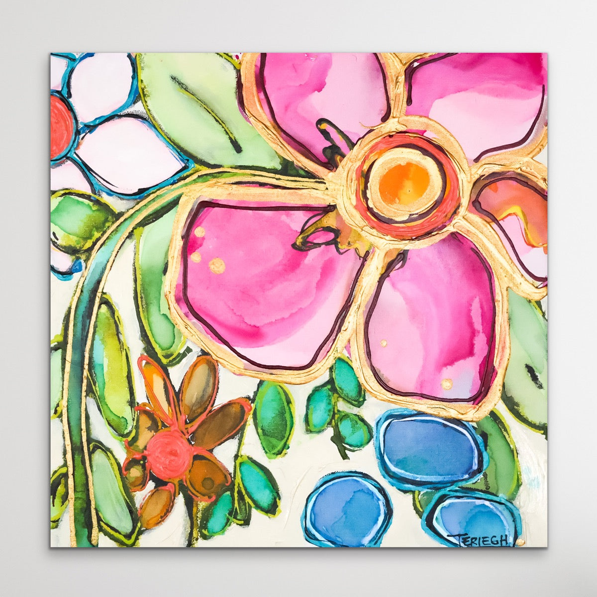 Both Feet In - Original Painting - 20" x 20"