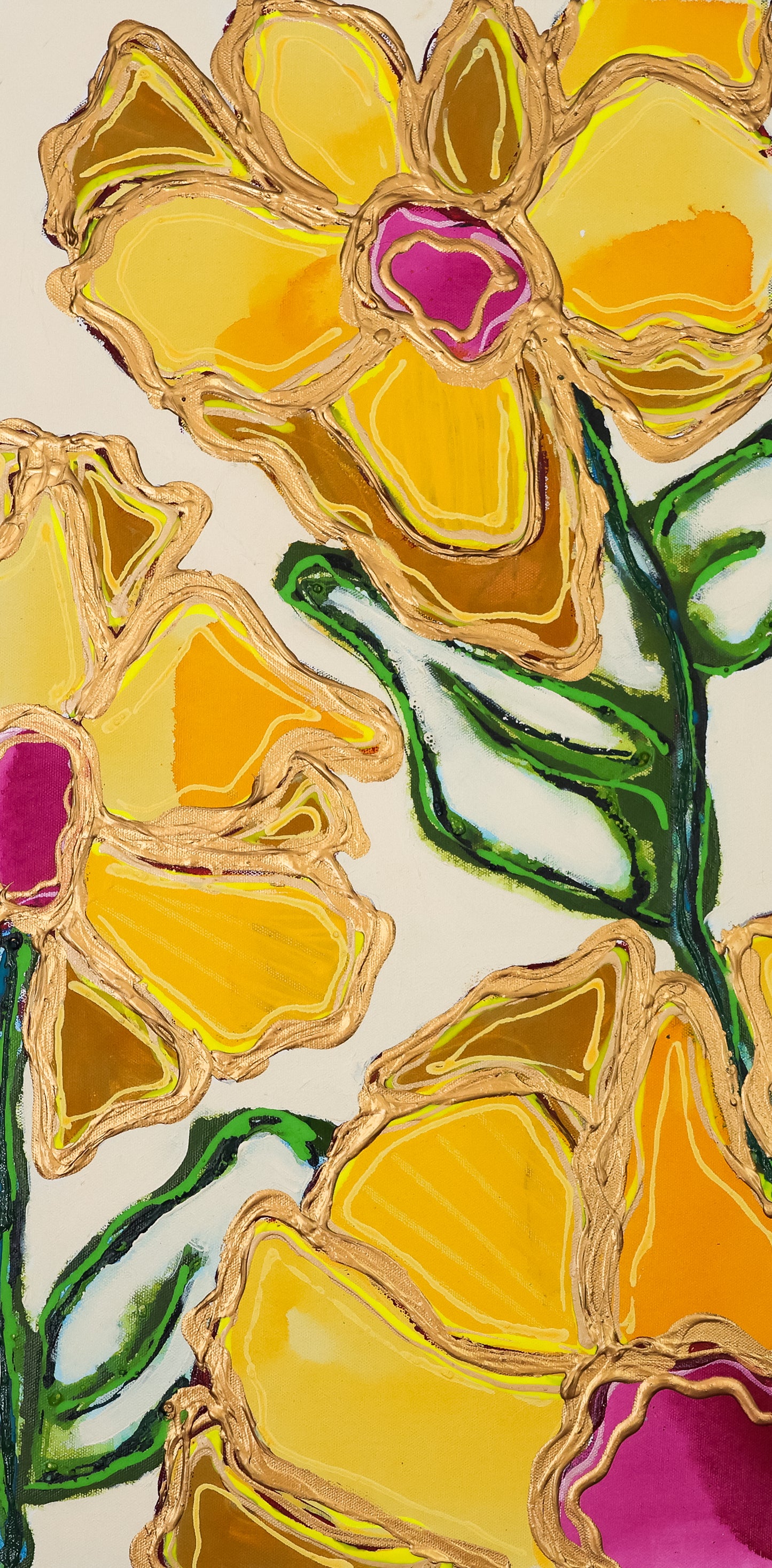 In Full Bloom - Original Painting - 30" x 15"