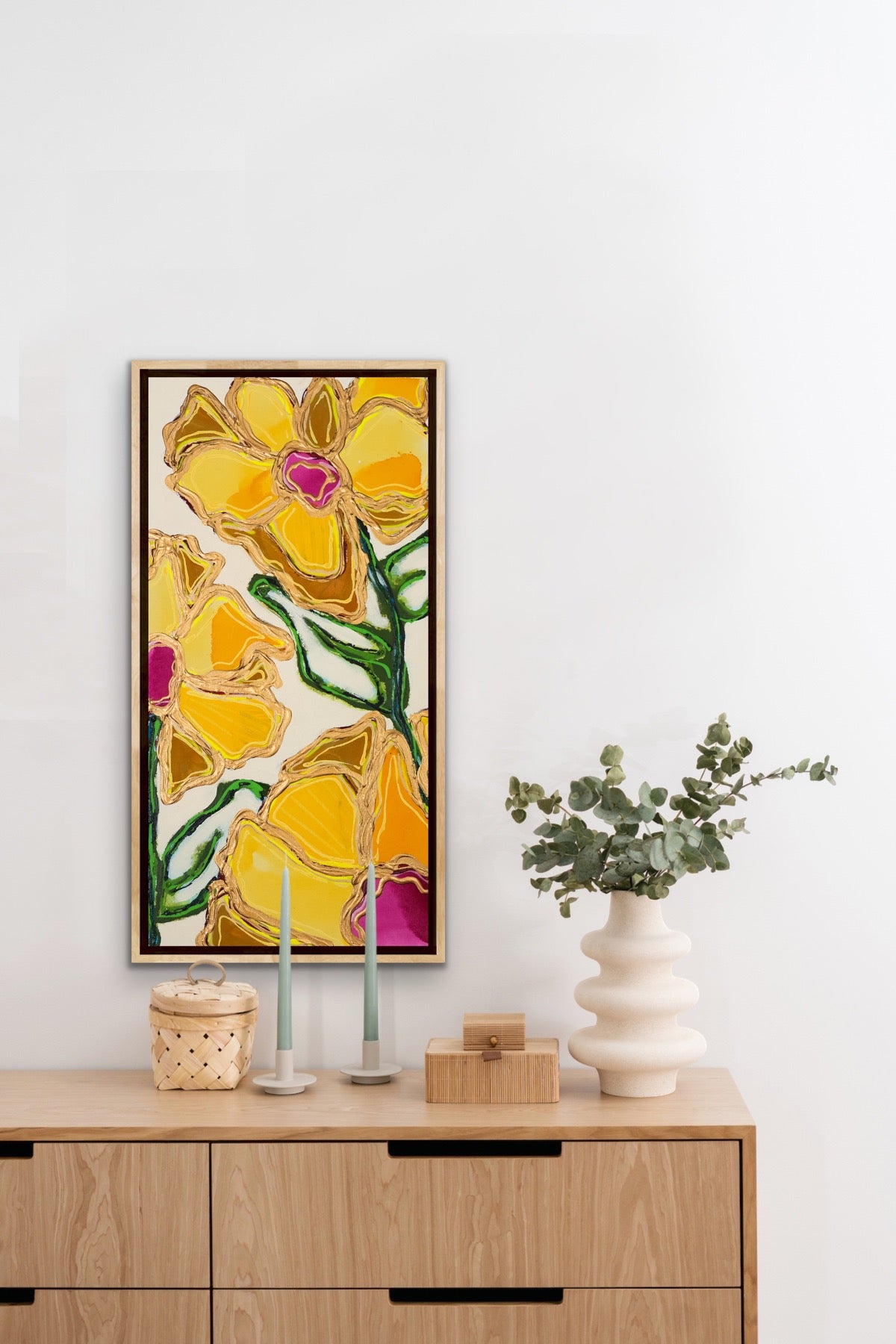 In Full Bloom - Original Painting - 30" x 15"