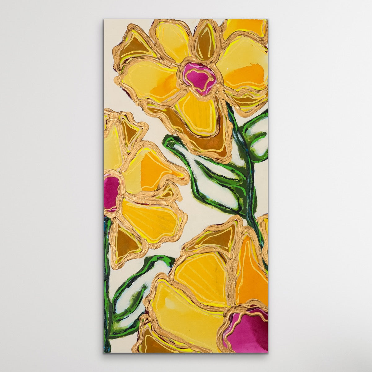 In Full Bloom - Original Painting - 30" x 15"