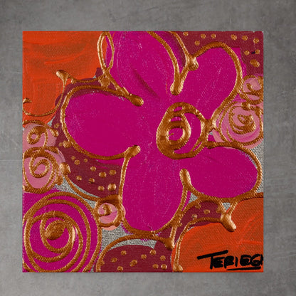 Mini Bloom 56 - Original Painting - 6" x 6"