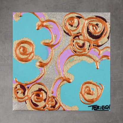 Mini Bloom 51 - Original Painting - 6" x 6"