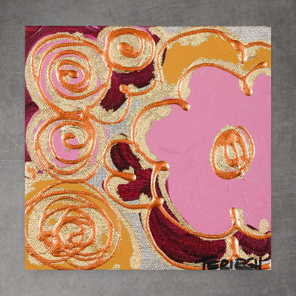 Mini Bloom 50 - Original Painting - 6" x 6"