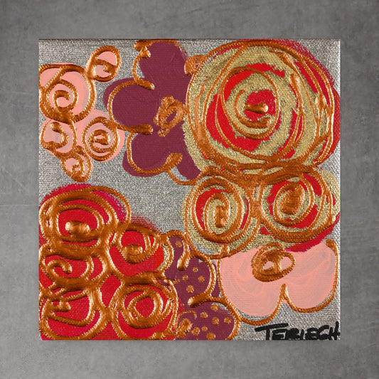 Mini Bloom 48 - Original Painting - 6" x 6"