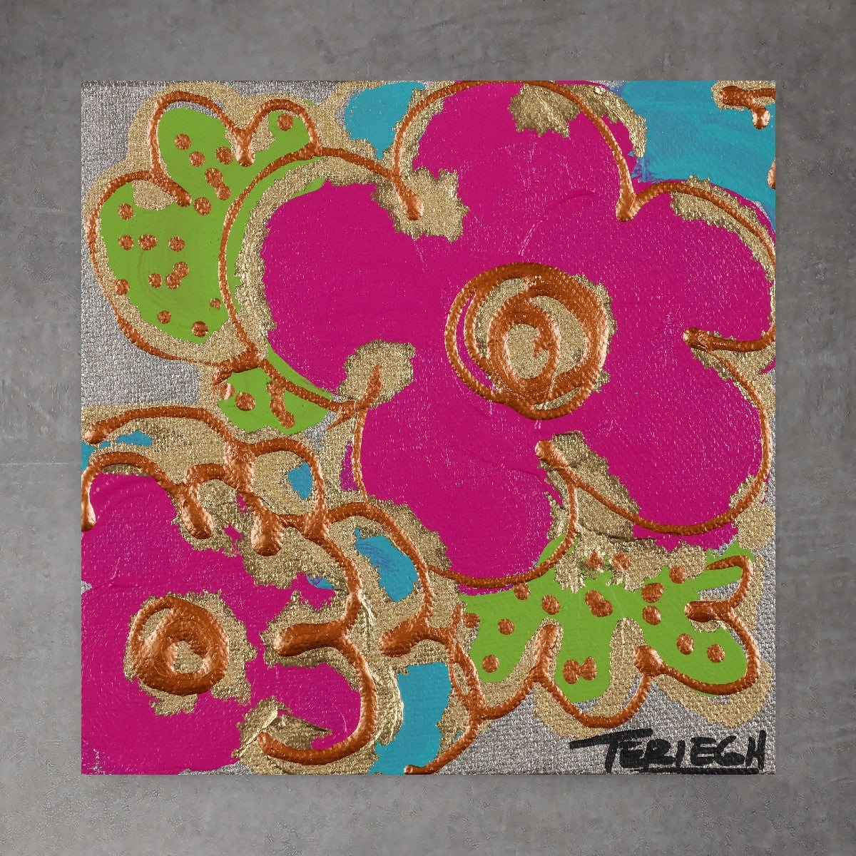 Mini Bloom 46 - Original Painting - 6" x 6"