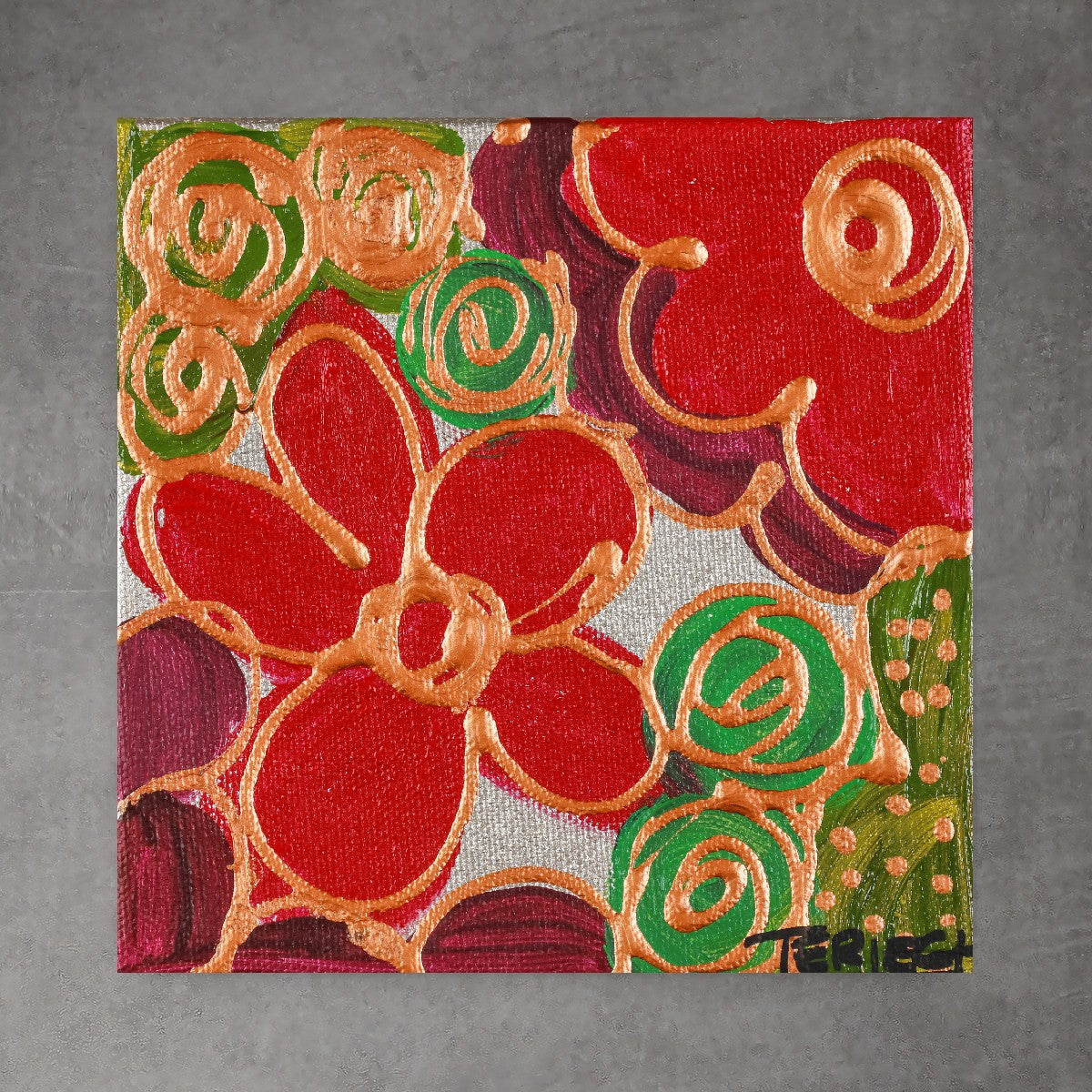 Mini Bloom 43 - Original Painting - 6" x 6"