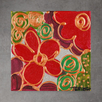 Mini Bloom 43 - Original Painting - 6" x 6"