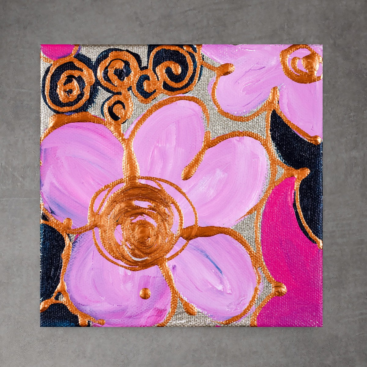 Mini Bloom 34 - Original Painting - 6" x 6"